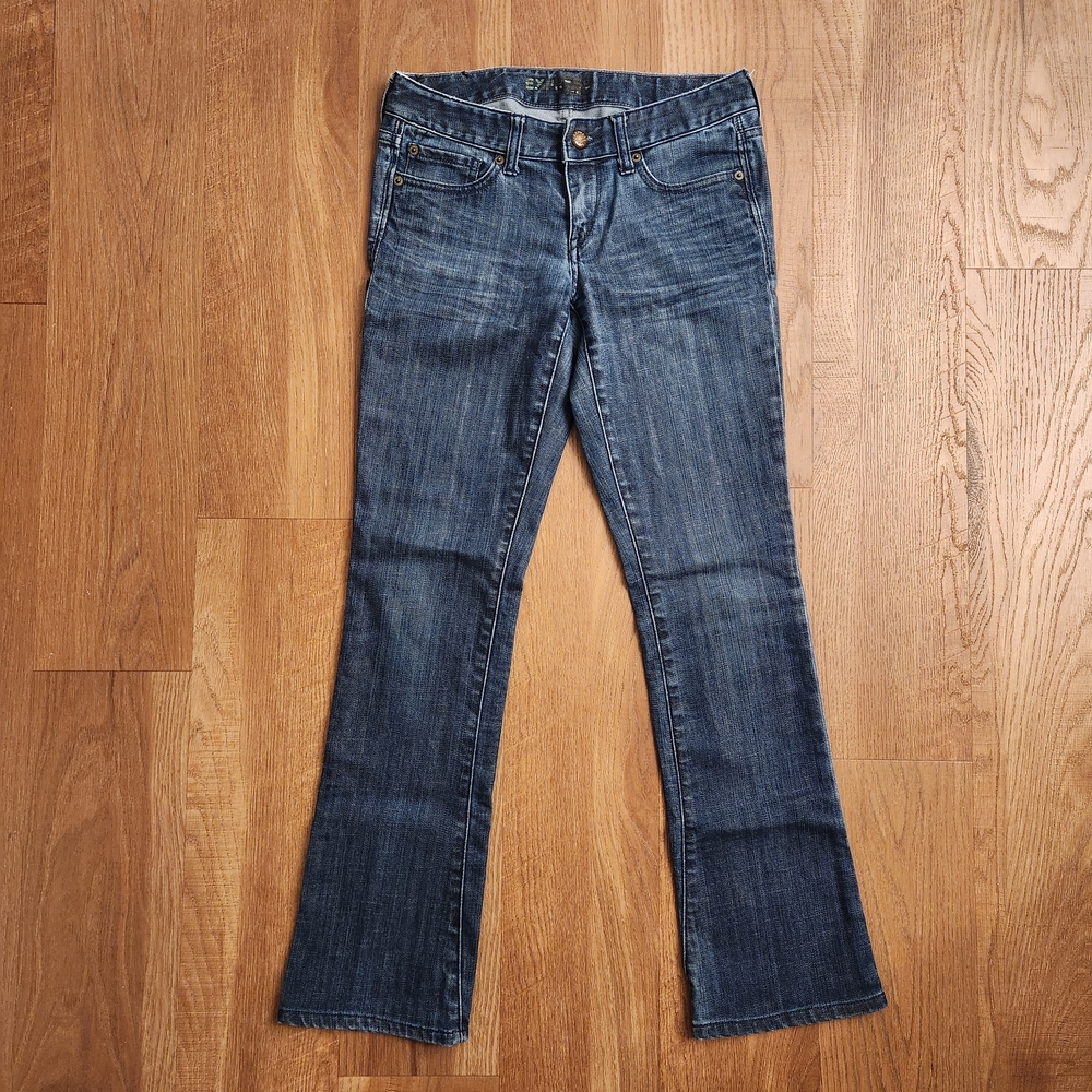 Express Women's Boot Cut Jeans in Deep Blue